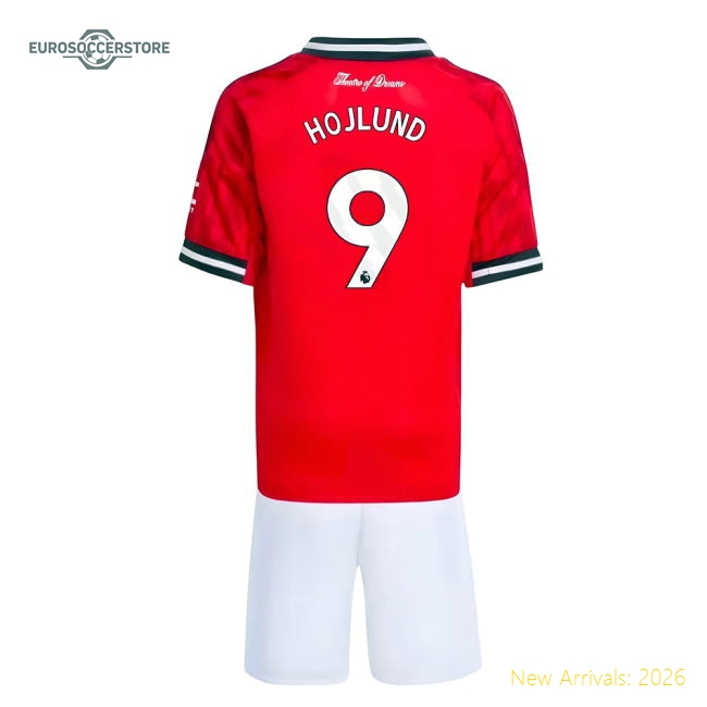 Child-friendly Man Utd Mini Jersey Hojlund 2025-2026 Aeroready
