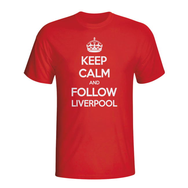 Original Liverpool Keep Calm And Follow Liverpool T-shirt (red) - Kids