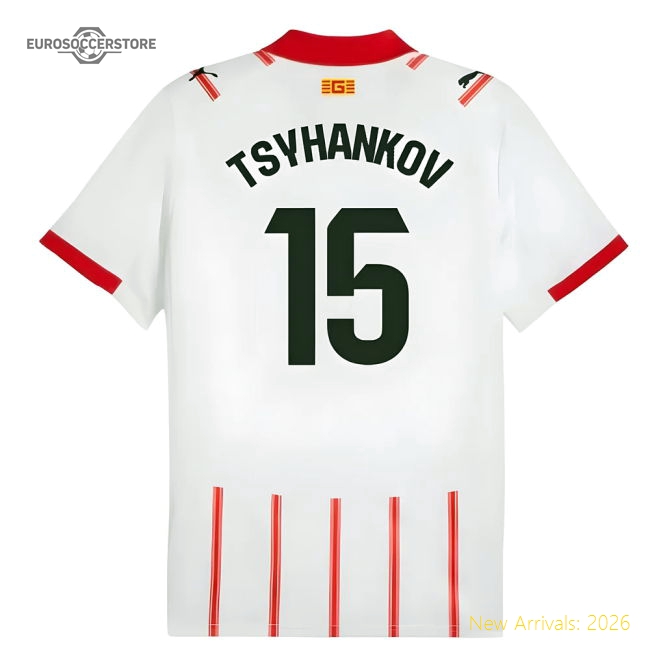 Top-Quality Supporter 2025-2026 Girona Home Shirt (Tsyhankov 15)