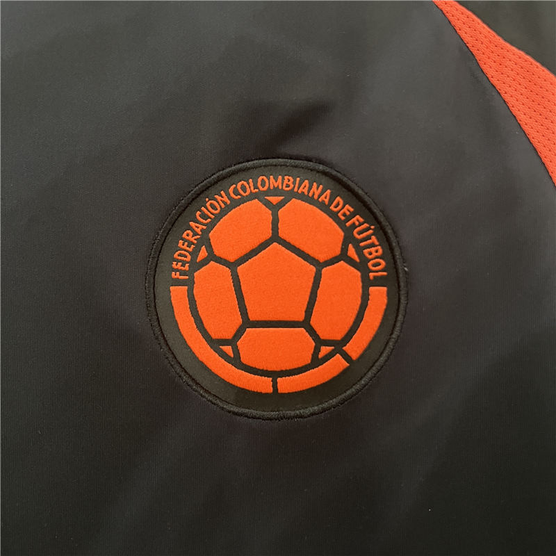 COPA AMERICA 2024 COLOMBIA AWAY BLACK SOCCER JERSEY FOOTBALL SHIRT -