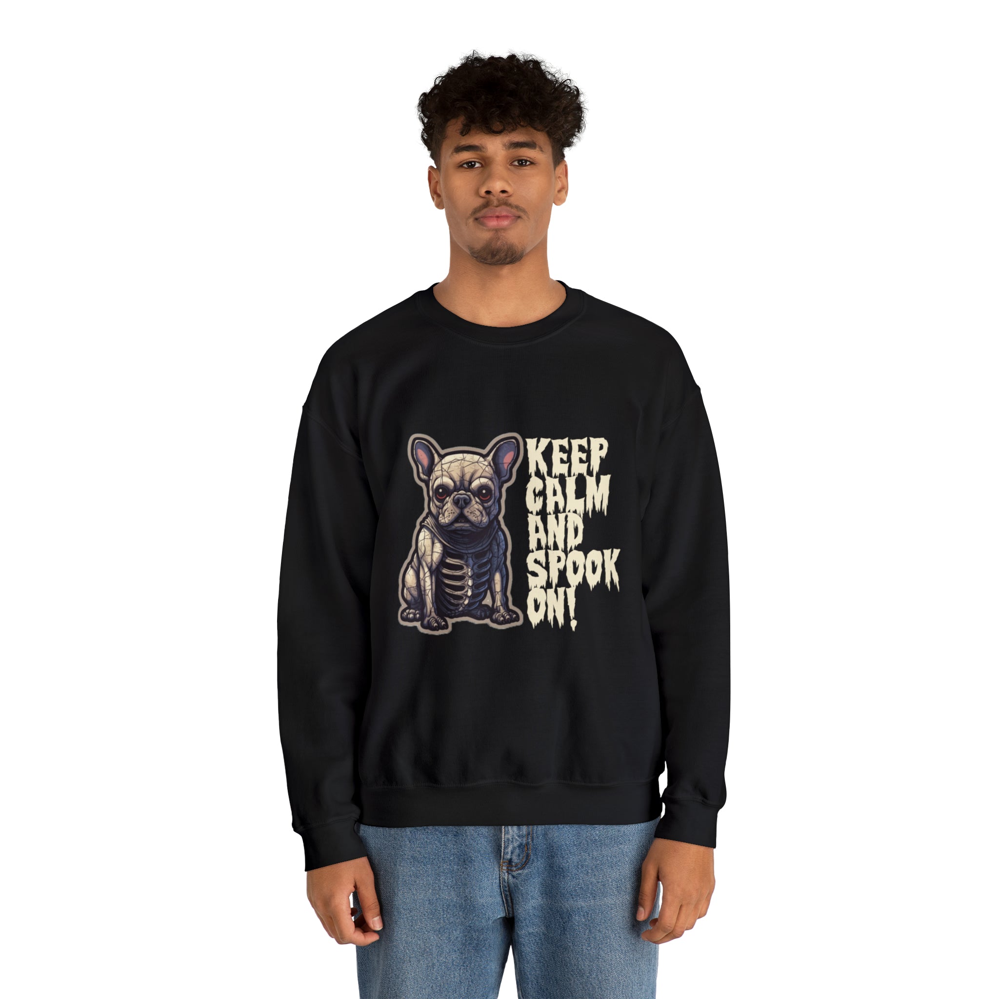 Themed Calm And Spook On Halloween Unisex Sweatshirt Everyday Use