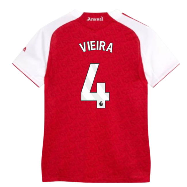 Arsenal Home Football Jersey 2025-20 Season Vieira 4 L M Women S