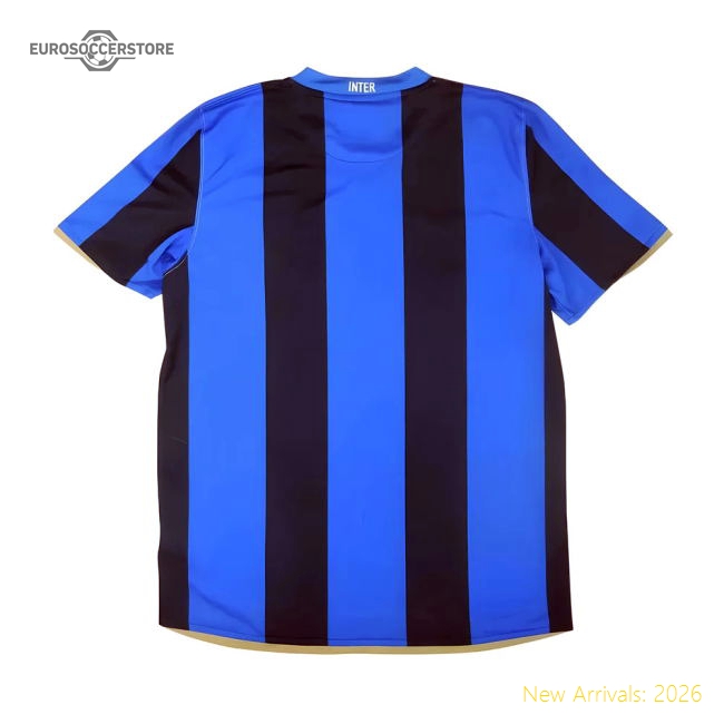 Inter Milan 2008-09 Home Fan Version For Adults S) Game Day Jersey