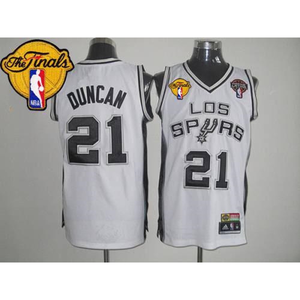Fan Favorite Contemporary Men's SAS #21 Tim White Basketball Jersey