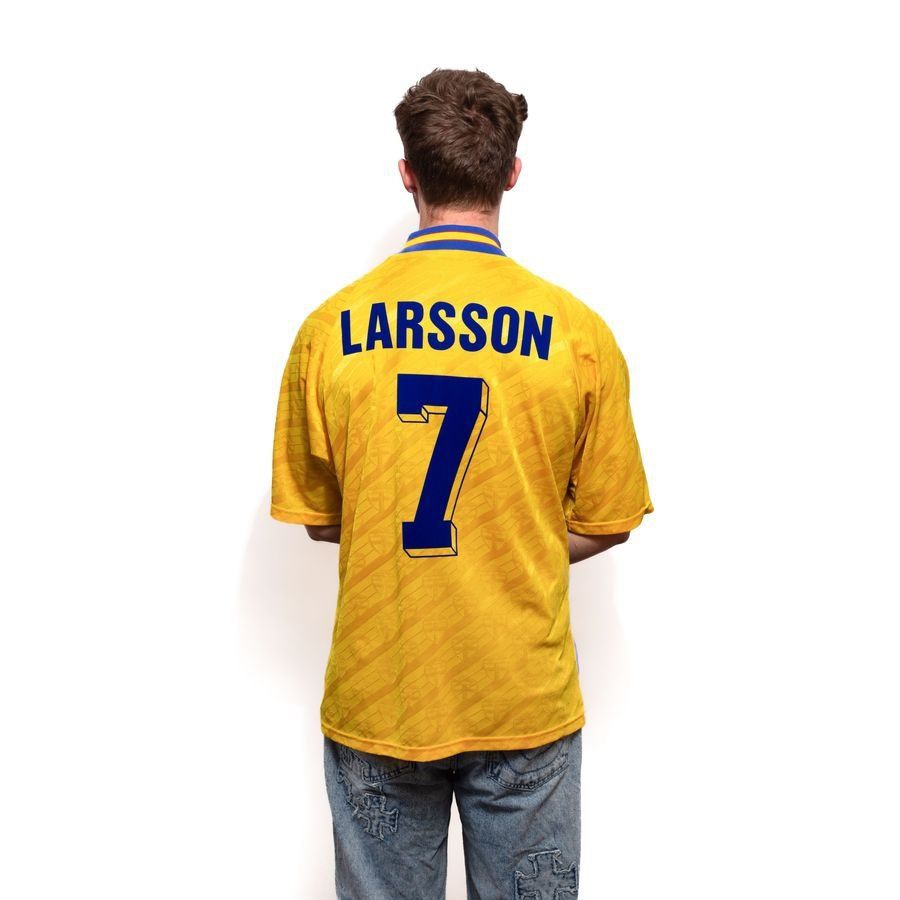 [EFKS] Sweden Size LARSSON 7 Home Uniform 1994 L (8/10)