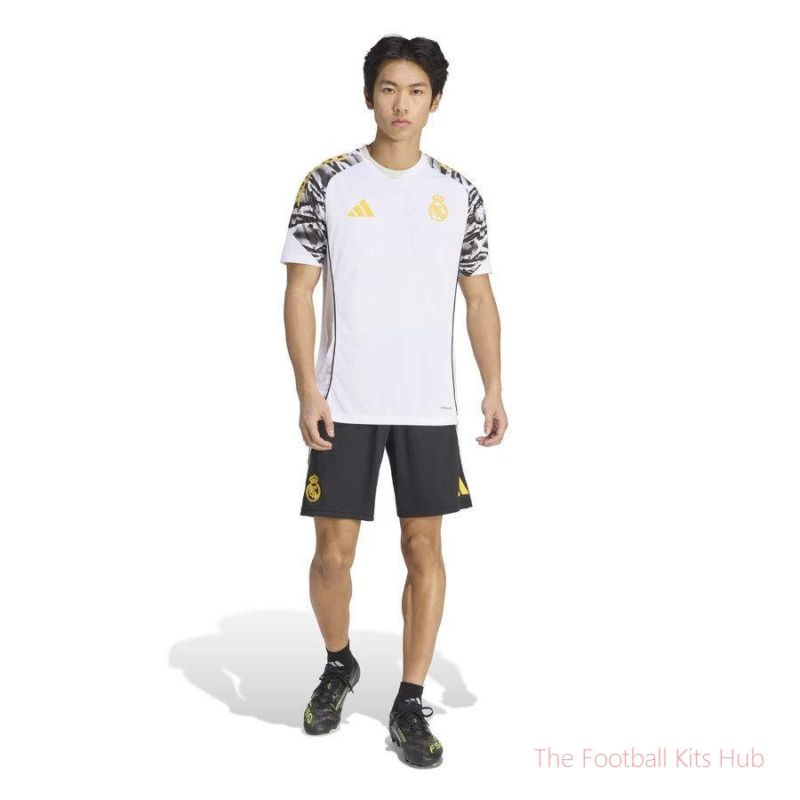 Real Madrid X Marvel Training Shorts Tiro 25 - Black/White/Bold Gold