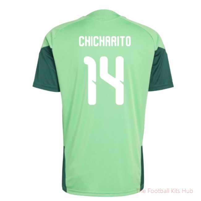 2026-2027 Mexico Training Jersey (Semi Flash Green) (Chicharito 14)