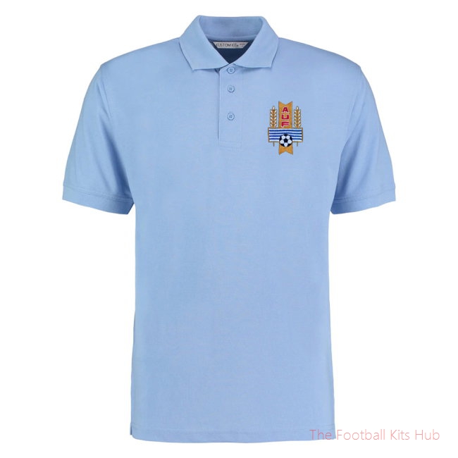 Uruguay National Team Embroidered Polo Shirt (Navy)