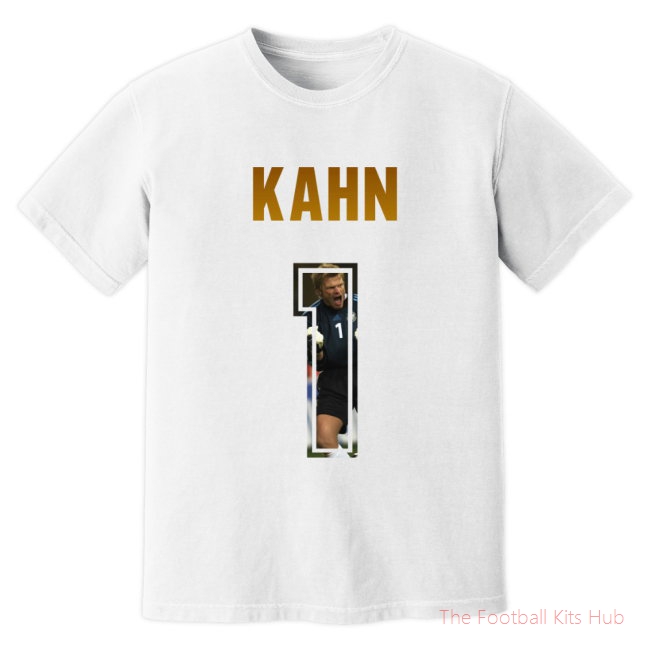 Oliver Kahn Germany Name And Number T-Shirt (White)