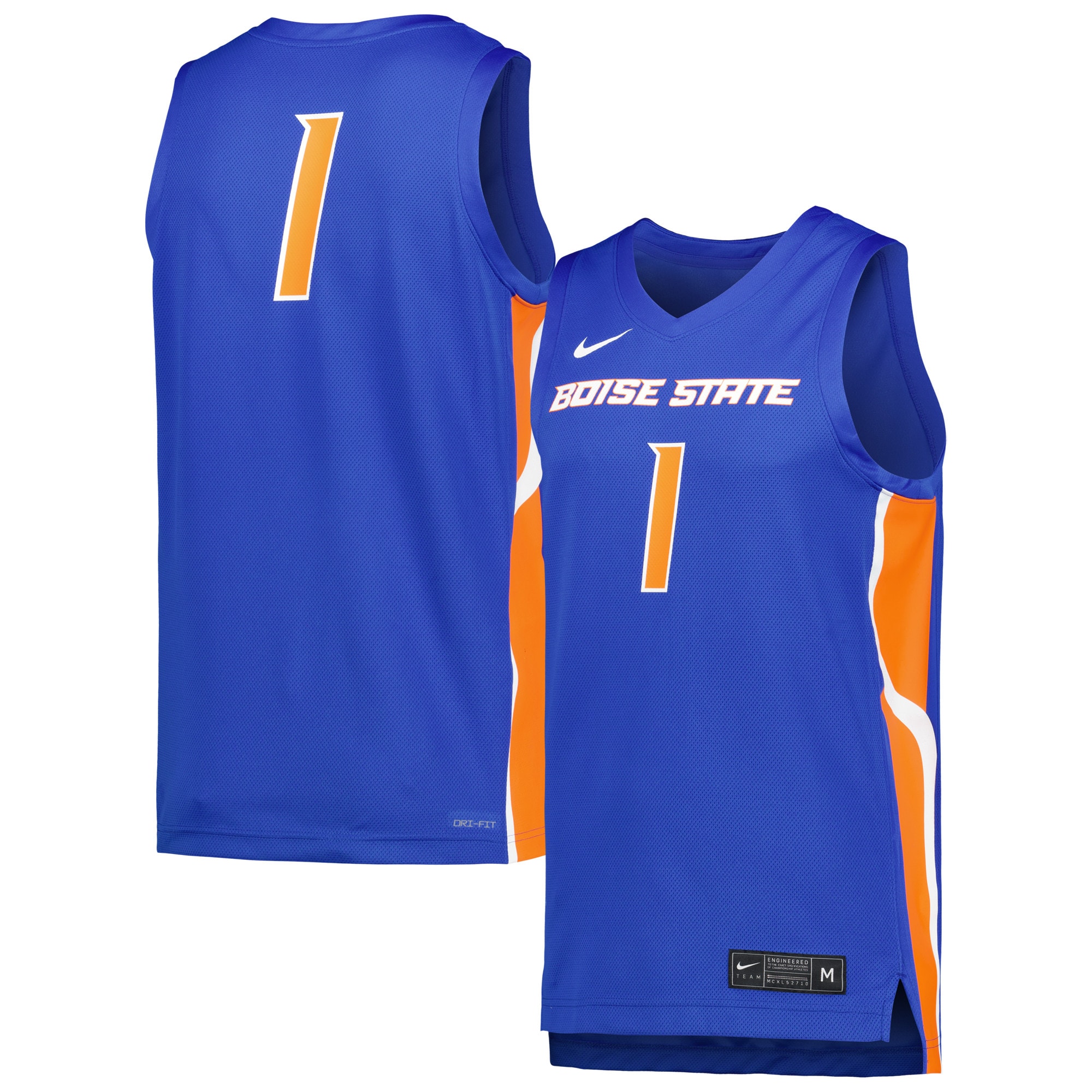 [NJP] Boise State Broncos Replica Basketball Jersey - Royal