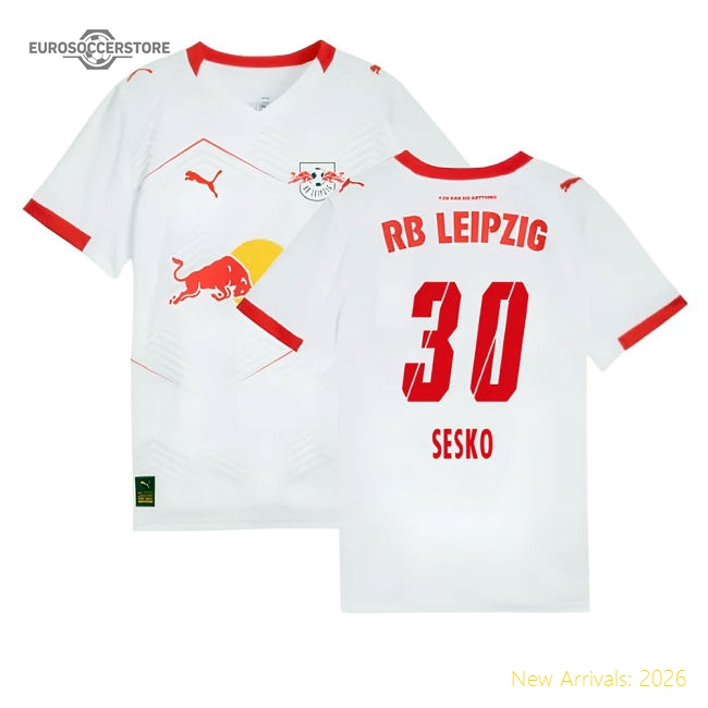 2025-2026 Red Bull Leipzig Home Shirt (kids) (sesko 30)