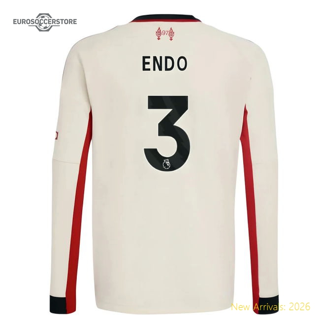 2025-2026 Liverpool Away Long Sleeve Shirt (Kids) (Endo 3)