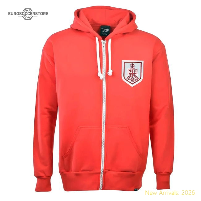 Bournemouth Zipped Hoodie - Red