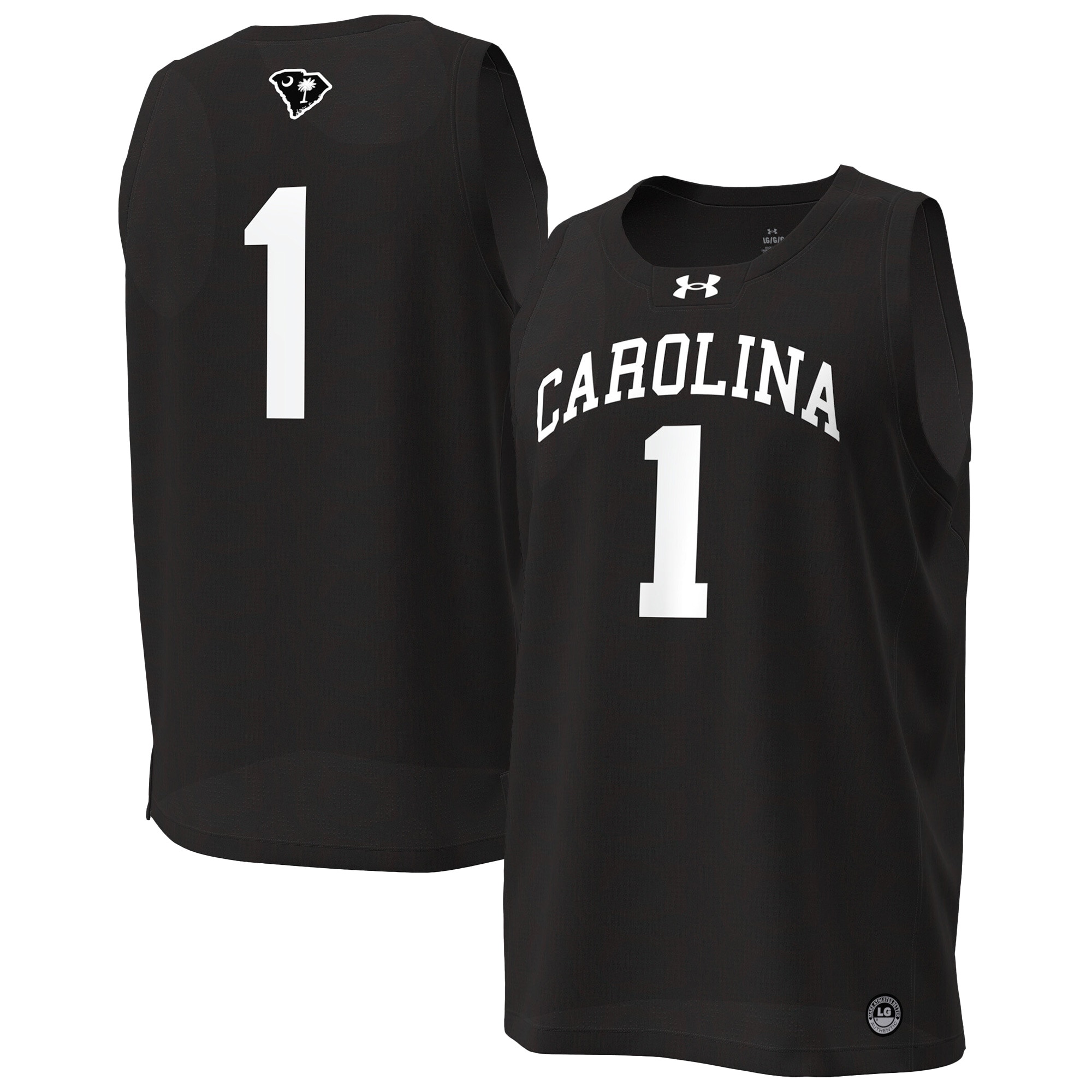 [NJP] Youth South Carolina Gamecocks #1 Replica Basketball Jersey - Black