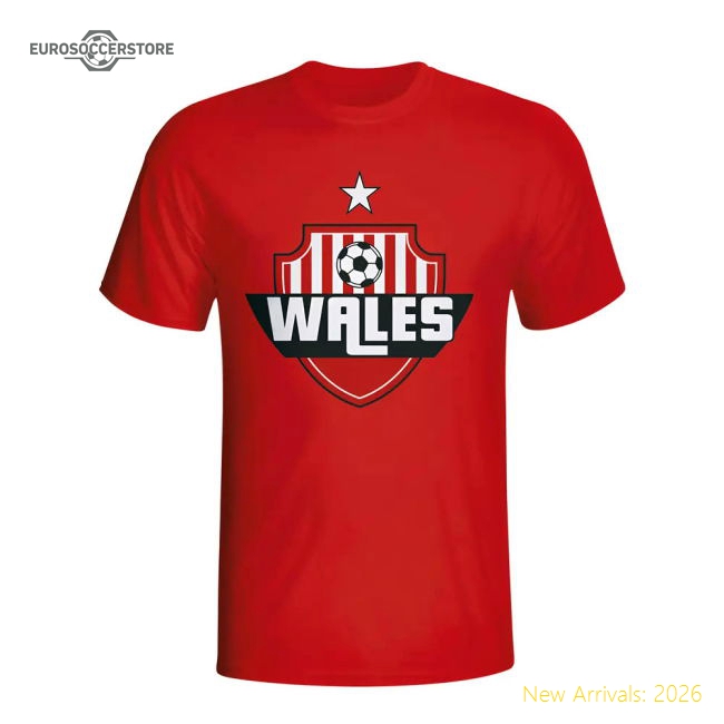 Wales Country Logo T-shirt (red) - Kids