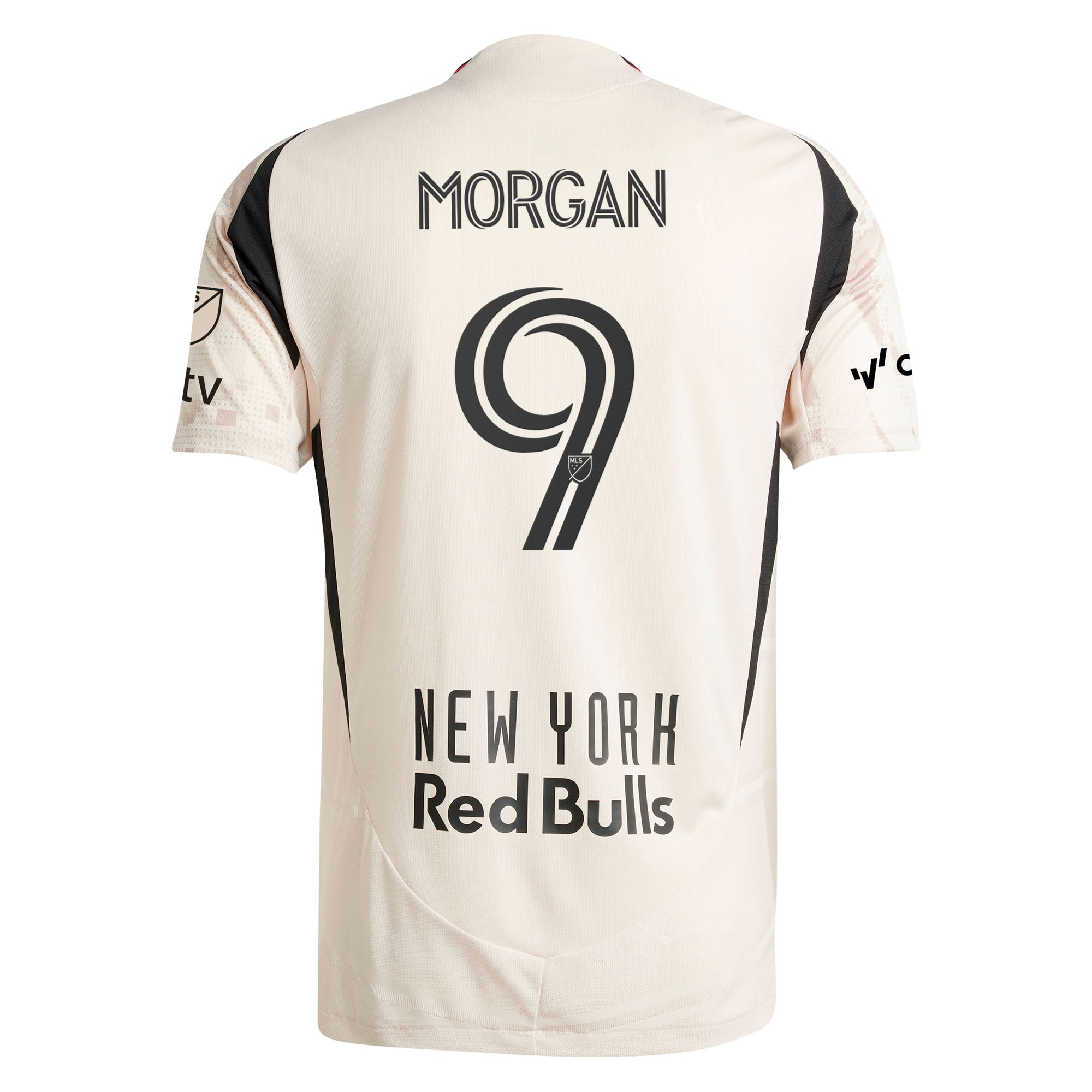 [SJH] Lewis Morgan New York Red Bulls 2025 Stone Kit Authentic Player Jersey - Tan