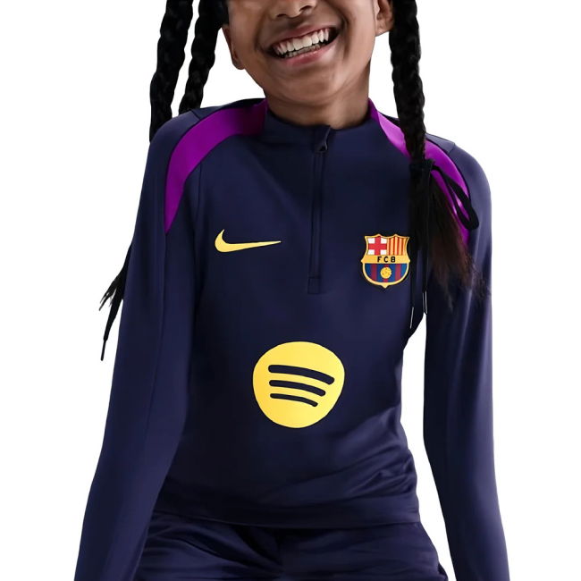 Kids Updated Breathable Barcelona Home Game Jersey