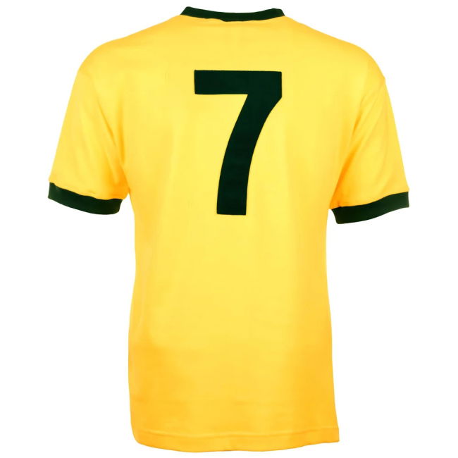 World Brazil 1970 World Cup Jarzinho Retro Football Shirt