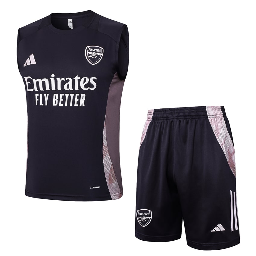 Arsenal 2024 2025 Black Pink Tank Top Shorts