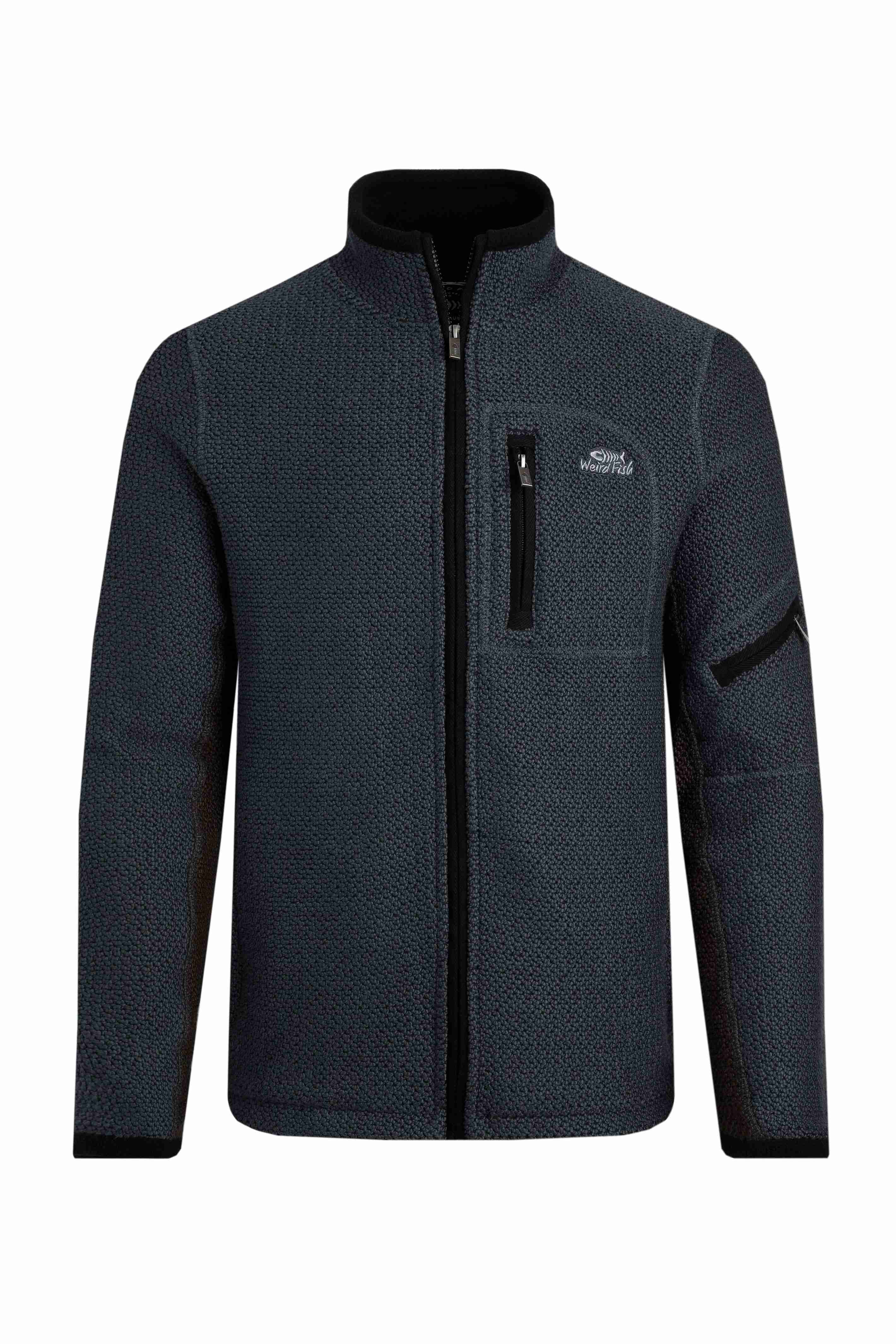 Berhan Full Zip Lined Macaroni Sweatshirt Navy