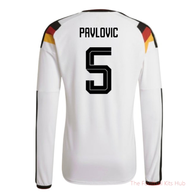 [JED] 2026/27 Germany Authentic Long Sleeve Home Shirt (Pavlovic 5)