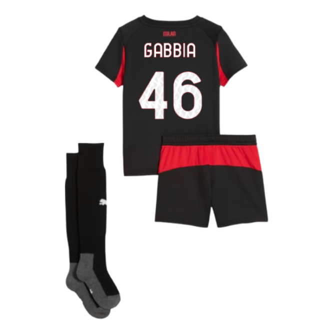 2025-2026 AC Milan Home Kit (Gabbia 46) | Sale Price | Breathable