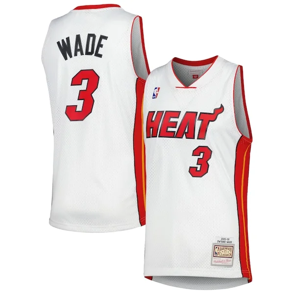 Elite Dwyane Wade MIA NBA Jersey - White - Value Pack - Fan Favorite