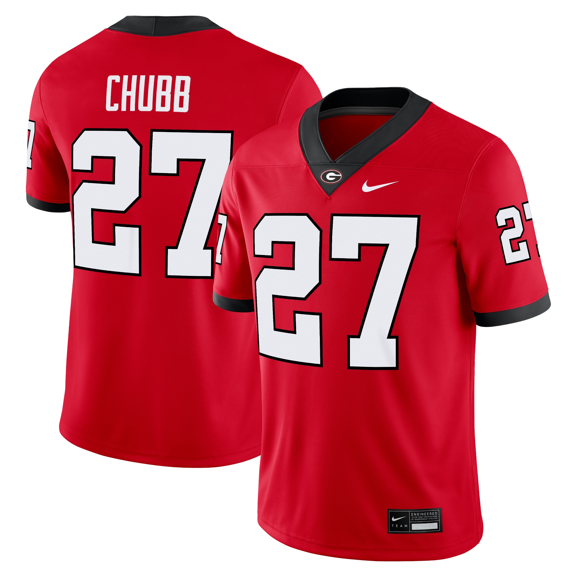 [NJP] Nick Chubb Georgia Bulldogs Alumni Game Jersey - Red