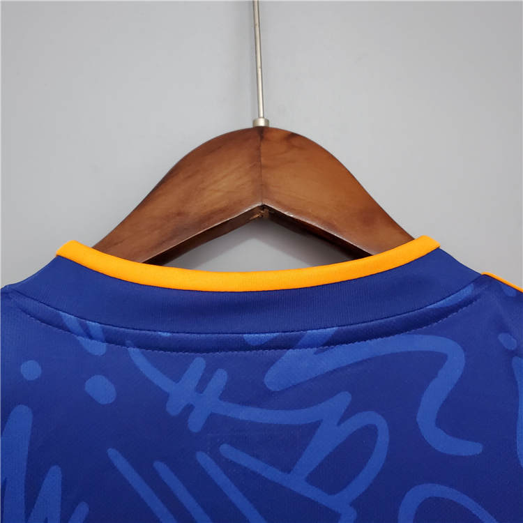 Real Madrid 21-22 Away Blue Soccer Jersey Football Shirt - Official