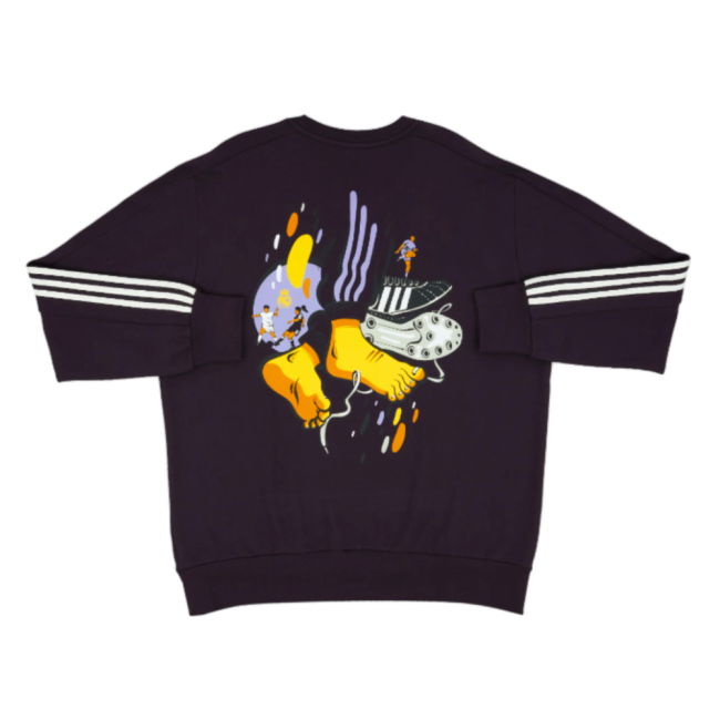 2024-2025 Real Madrid DNA Sweat Top (Aurora Black)