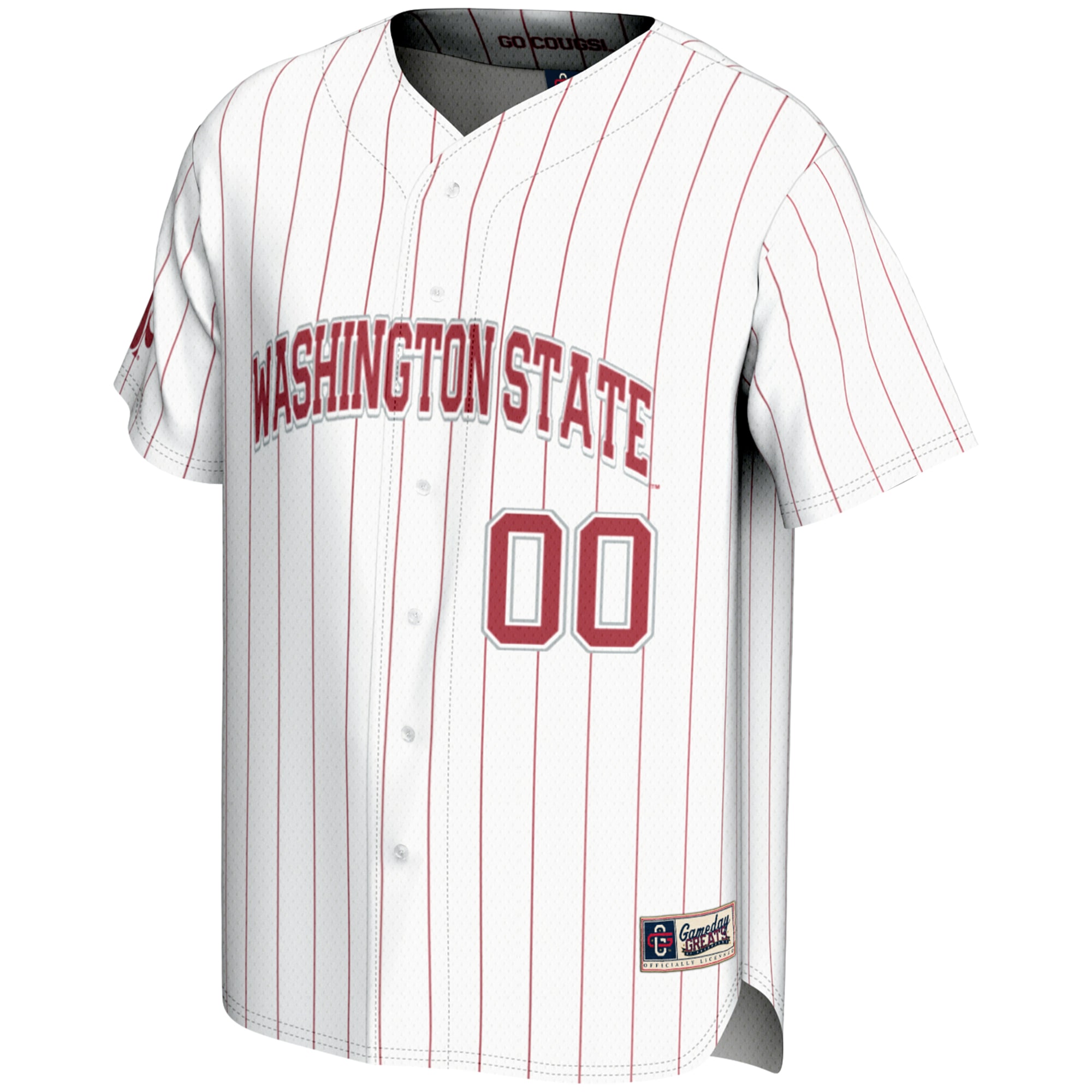 [DDG] Washington State Cougars GameDay Greats Youth NIL Pick-A-Player Lightweight Baseball Jersey - White
