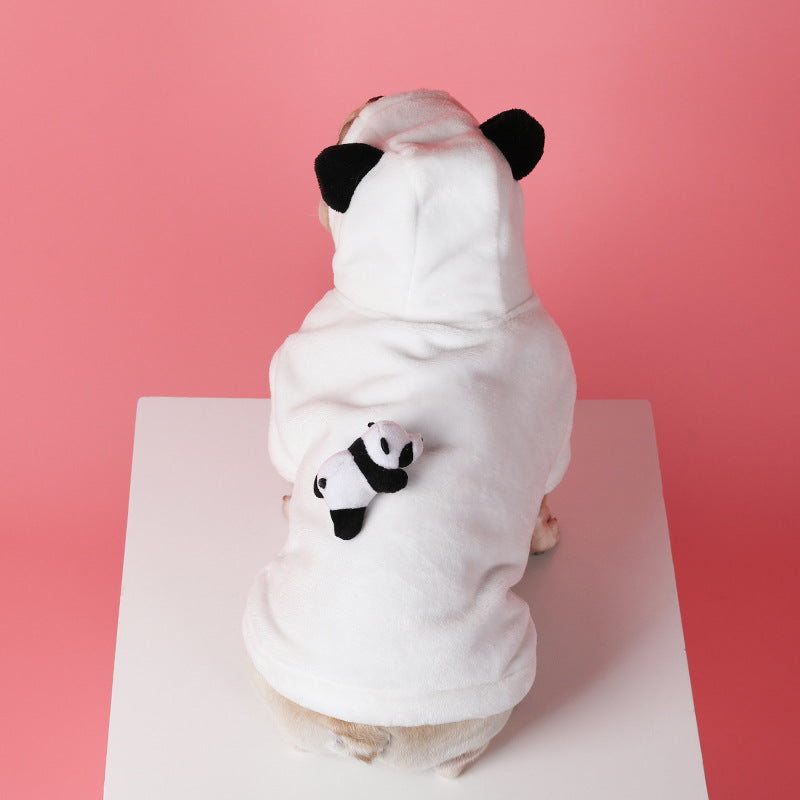 Panda French Bulldog Winter Hoodie (WJ10)