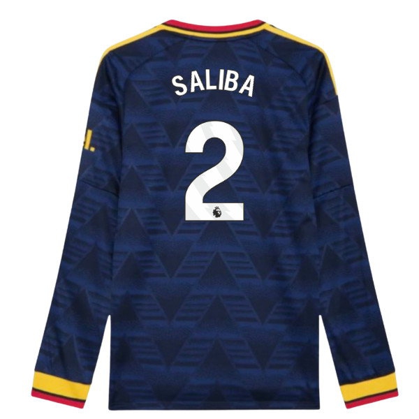 [WSG] 2026 2027 Arsenal Long Sleeve Shirt Away Authentic Uniform (Saliba 2)