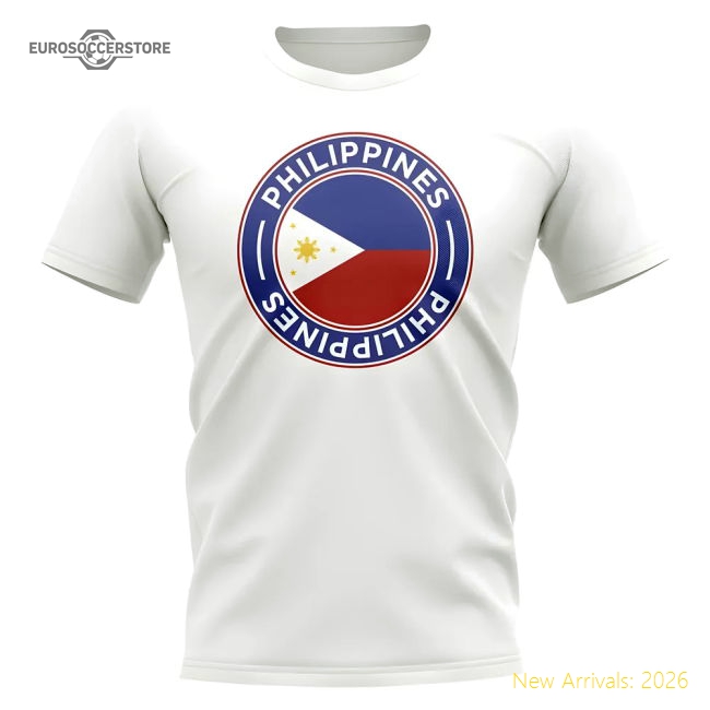 Superior Philippines Football Badge T-shirt (white) - Economical