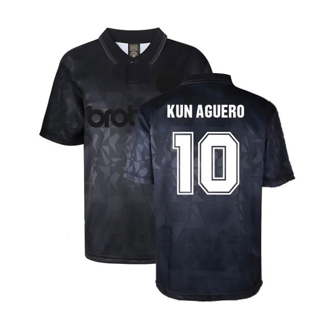 Top-Quality Man City City 1990 1990 Man City 1990 Blackout Retro Sh...