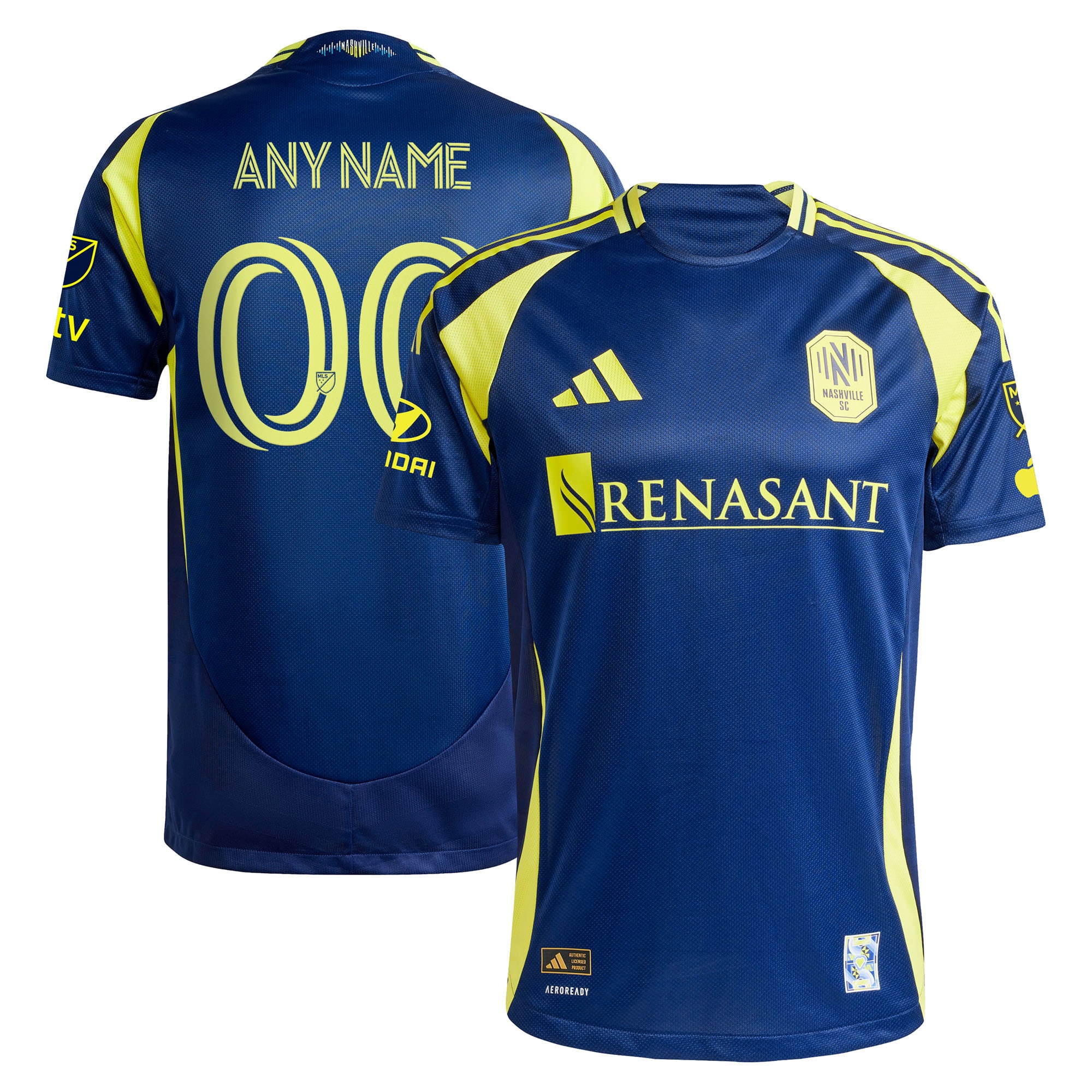 [JED] Nashville SC 2025 The Heart Of Nashville Kit Authentic Custom Jersey - Navy