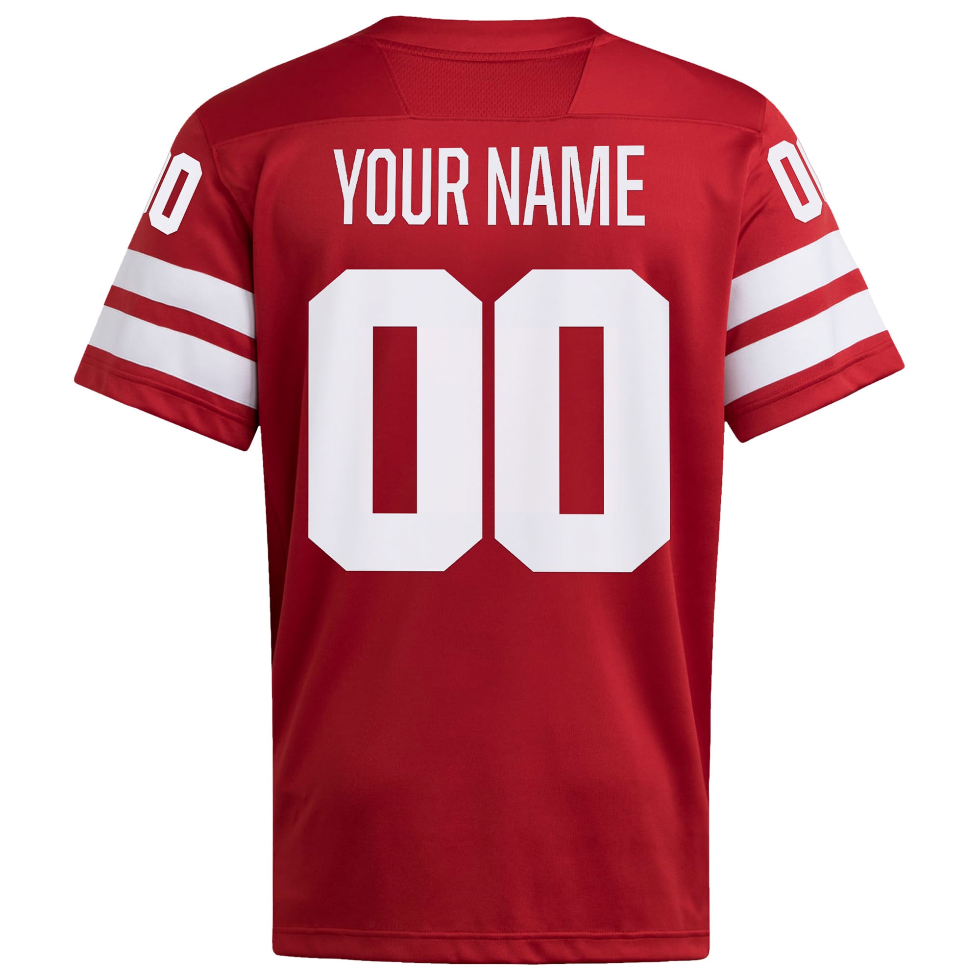 Nebraska Huskers Custom Home Premier Football Jersey - Scarlet