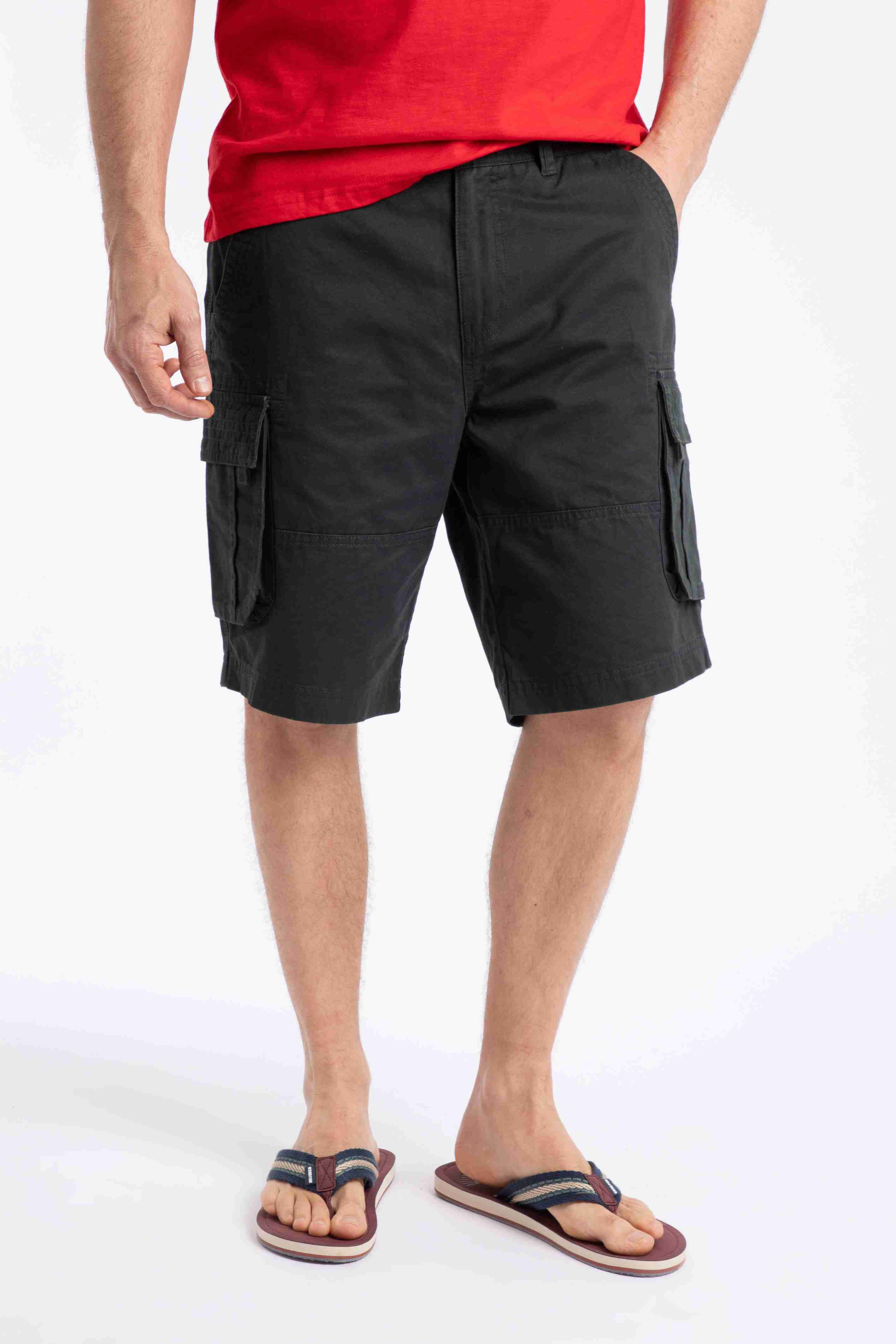 Rigney Cargo Shorts Washed Black