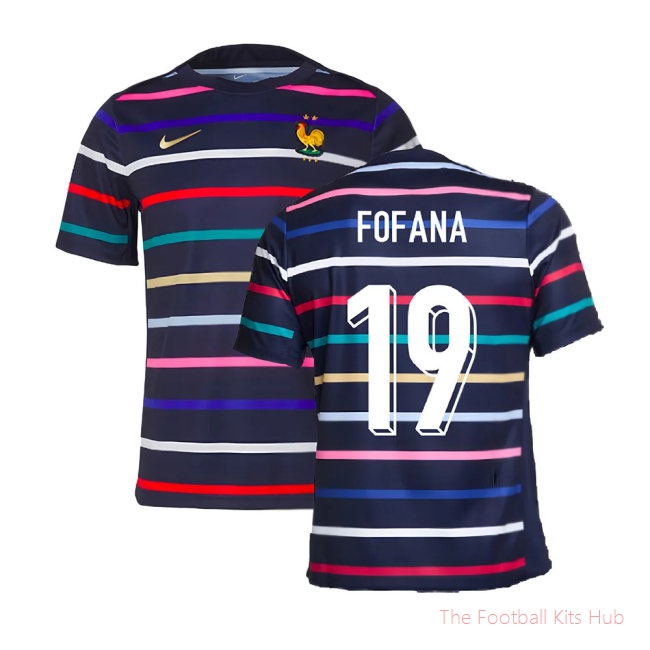 2024-2025 France Academy Pro Home Pre-Match Top (Navy) (Fofana 19)