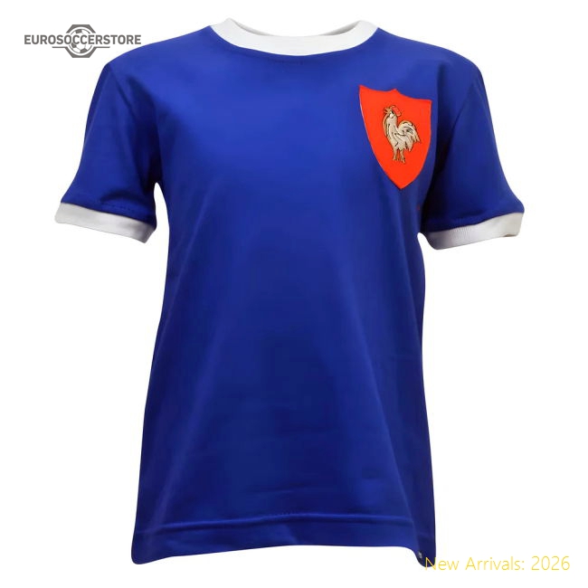 Kids France Tee Royal/White Ringer