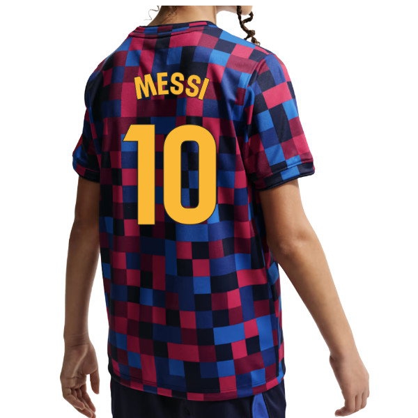 [FJH] 2026-2027 Barcelona Pre Match Shirt (Kids) (Messi 10)