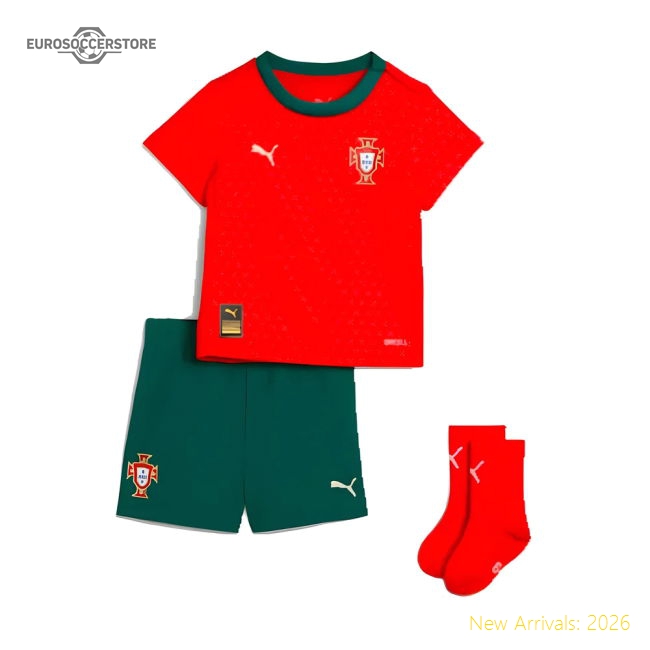 Portugal Home Baby Kit 2025-2026 Match Replica Jersey
