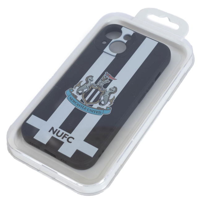 Newcastle United FC iPhone 14 Striped Silicone Case (Match Day)