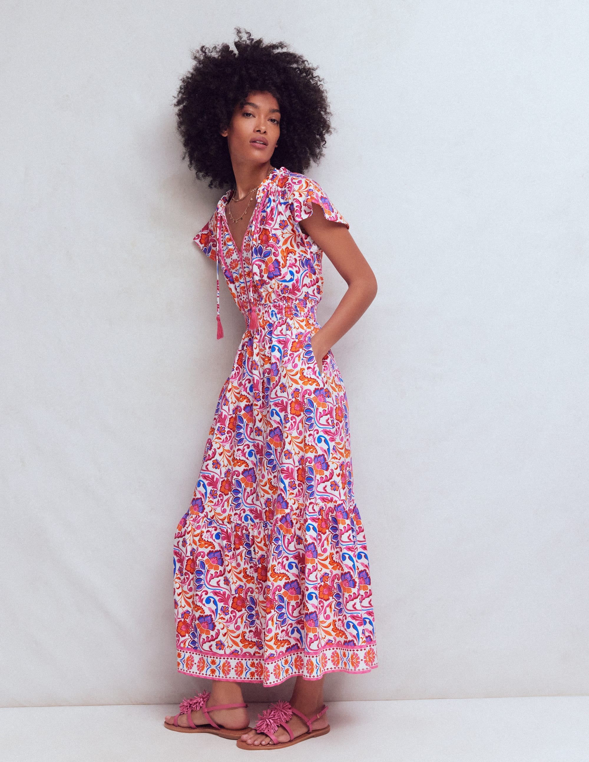Tala Tiered Jersey Maxi Dress