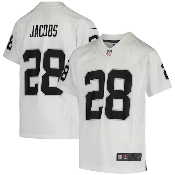 None Josh Jacobs Game Jersey - White | NFL Player Jersey | NFL Footbal
