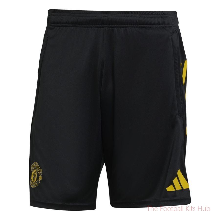 Manchester United Training Shorts Tiro 25 EU - Black/Hi-Res Blue/Tribe Yellow