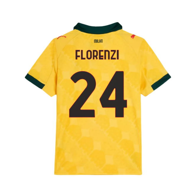 Match Quality Proud Acm Ac Milan Third Shirt Kids Florenzi #24 Upd...