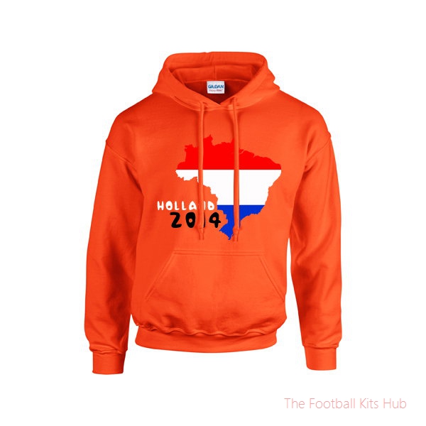 Holland 2014 Country Flag Hoody (orange) - Kids