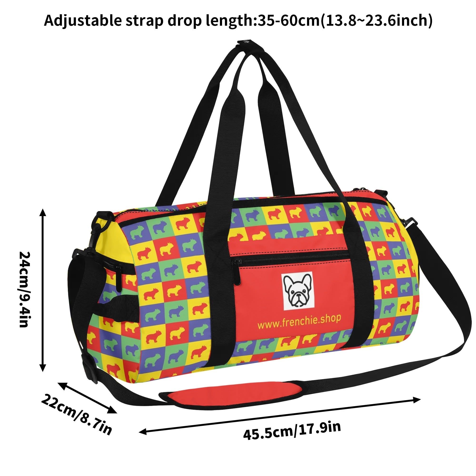 Pet-Lover Street-Ready Jaq - Gym Bag For Frenchie Lovers for Daily Life