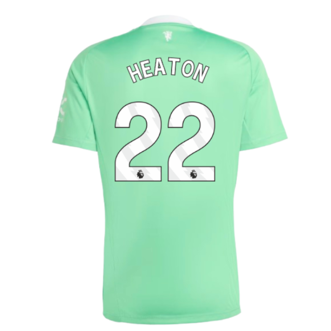 2025-2026 Man Utd Third Goalkeeper Soccer Shirt (Green) (Heaton 22)